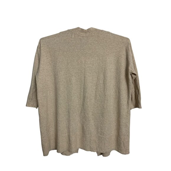 Ava & Viv Womens Neutral Beige Oatmeal Color Open-Front Cardigan Plus Size 3X - Picture 4 of 14